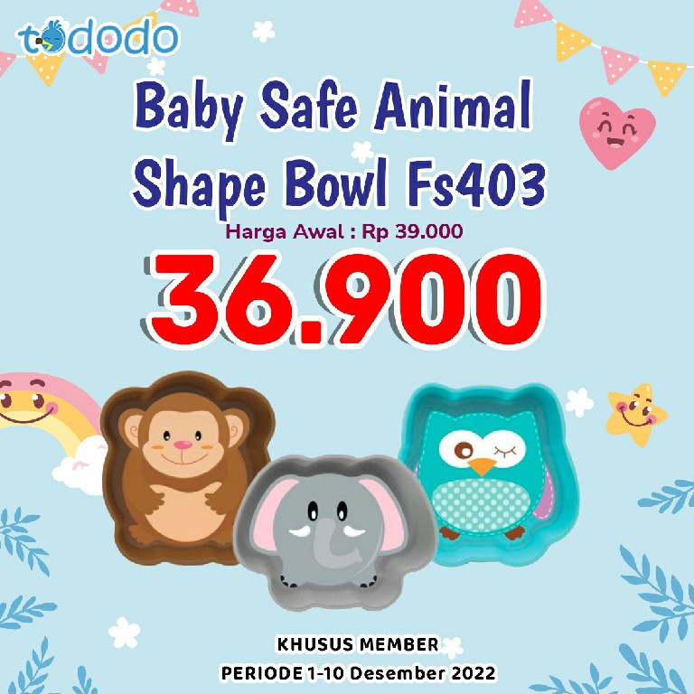 BABY SAFE ANIMAL BOWL FS403