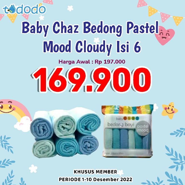 BABY CHAZ BEDONG PASTEL ISI 6
